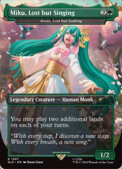 Azusa, Lost but Seeking - Miku, Lost but Singing Secret Lair Drop - Hatsune Miku